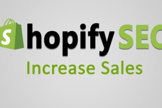 do shopify SEO to increase sales