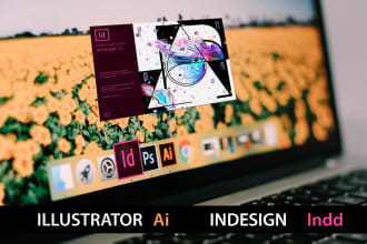edit adobe illustrator ai or indesign indd template