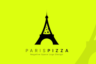 create a modern negative space business logo design