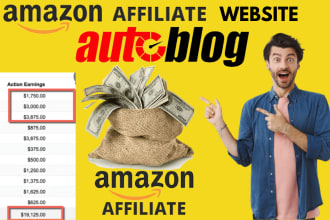 design or develope amazon, clickbank affiliate autoblog website