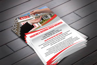 design real estate property flyer