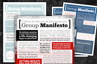 create a unique manifesto