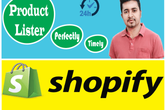 do shopify product upload and data entry