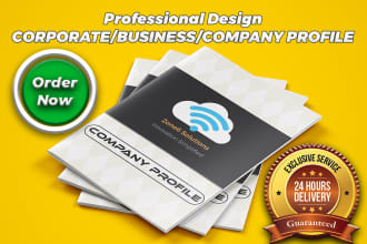 design professional corporate business or company profile