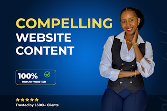 be your website content writer
