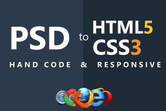 convert psd to html responsive website with react and nextjs