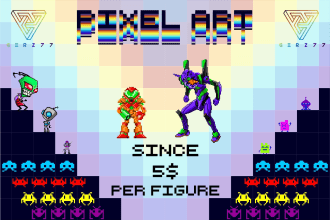 do pixel art characters