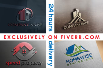 design a real estate property construction logo within 24h