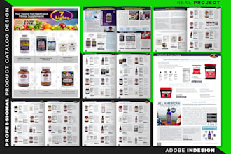 design product catalog, magazine, brochure, flyer