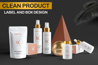 design awesome package box and label design