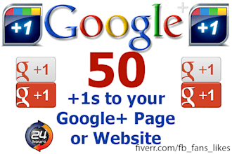 add 50 Google Plus 1 Votes [+1]  your website / blog / Google Plus Page