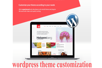 create and customize your wordpress website