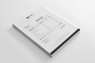 design invoice for your business branding