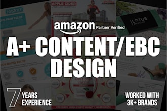 design and upload amazon enhanced brand content, ebc, a plus content