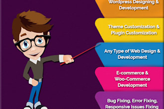 urgently do wordpress web design and development