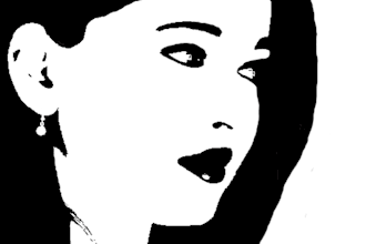 create black and white or silhouette image from your photo