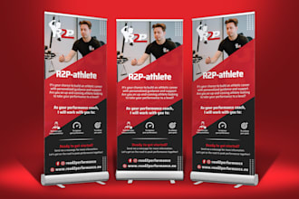 create an outstanding roll up banner design