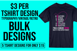 create bulk t shirt designs for merch on demand, printify, printful, shopify