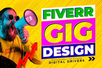 design a catchy fiverr gig image thumbnail or cover picture
