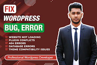 fix wordpress errors, bugs, and technical issues quickly