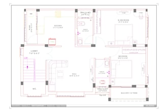 design your small house floor plan in autocad