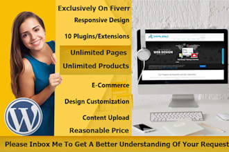 build wordpress website,create wordpress website