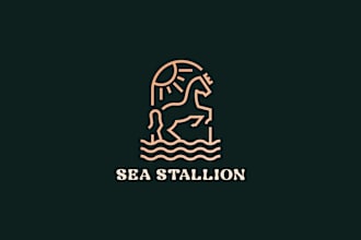create premium minimalist line art business logo design