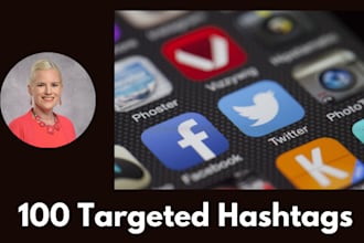 research 100 targeted hashtags for your business