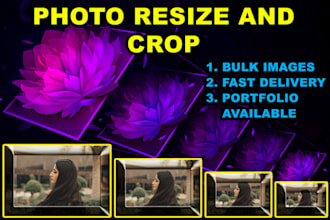 professionally crop and resize photos
