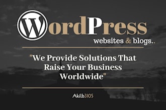 create landing page and website for business