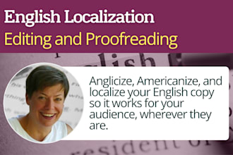 localize to british or american english