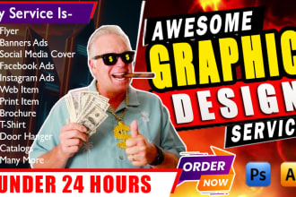 design awesome flyer, brochure, banner, leaflet, tshirt under 24 hours