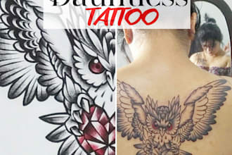create a detailed custom tattoo
