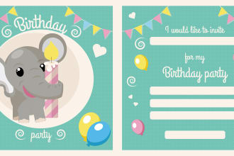 do invitation or card for birthday and weeding