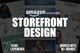 design a captivating amazon storefront to showcase your products