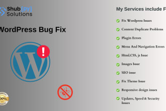 fix wordpress bug or responsiveness issue in 2 hours