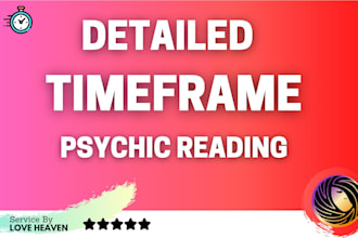 do timeframe psychic reading on your situation in detail