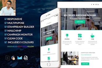 covert email template to html email template with mjml
