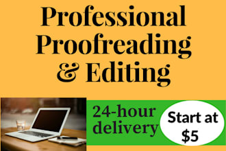 proofread and edit your  word documents in 24 hours