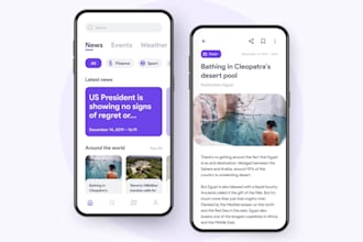 create professional news app for android and IOS