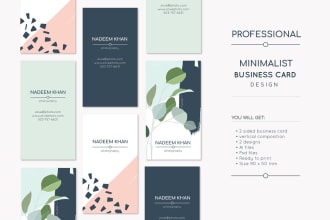 design professional minimalist business card design