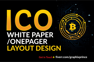 design attractive ico whitepaper or onepager