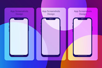 design amazing and creative screenshots for your mobile app