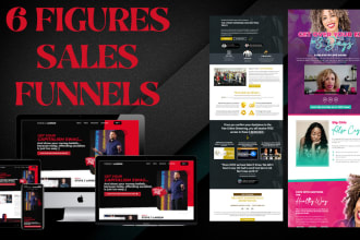 design clickfunnels landing page and sales funnels for you