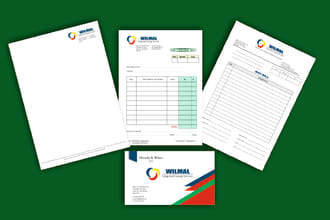 design letterhead, invoice and waybill