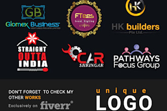 do unique modern business logo design