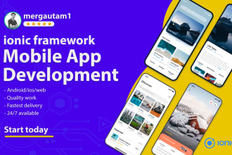 create ionic 8 hybrid mobile app for android and ios