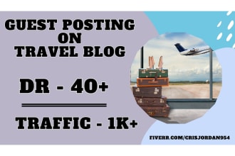 publish your guest post on a dr 40 travel blog