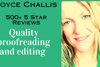 provide high quality english proofreading and editing
