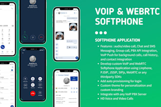 develop voip or webrtc softphone using linphone, pjsip,  jssip, or sipjs